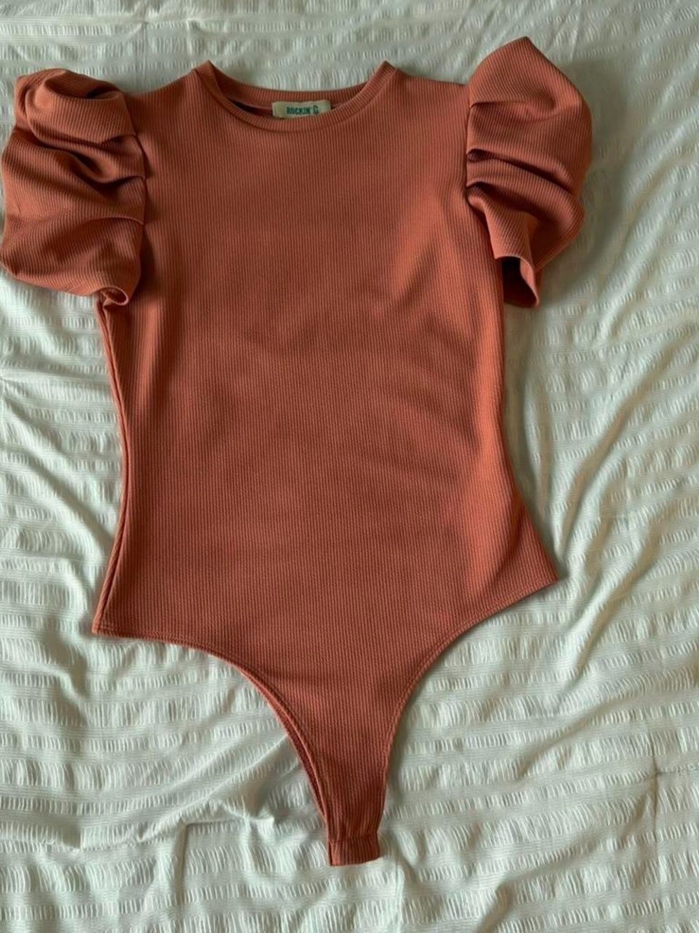 Puff-Sleeve Bodysuit
